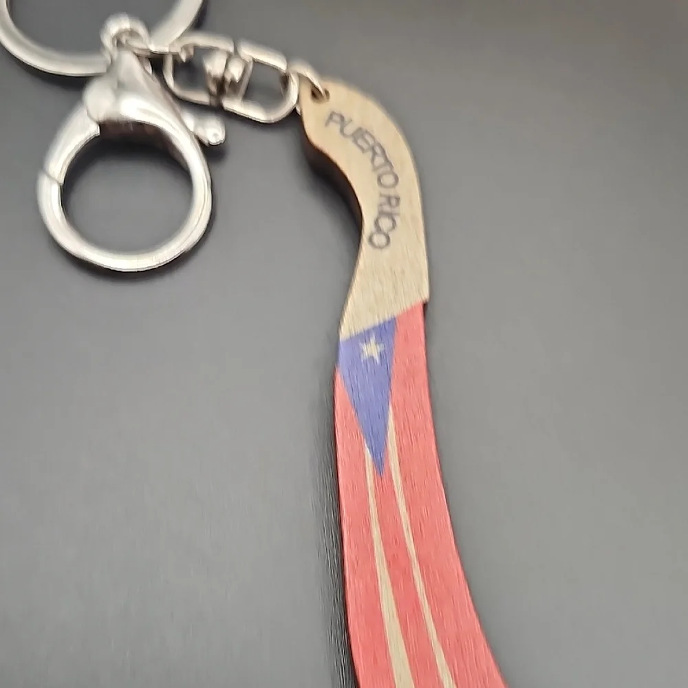 Puerto Rico Flag Keychain